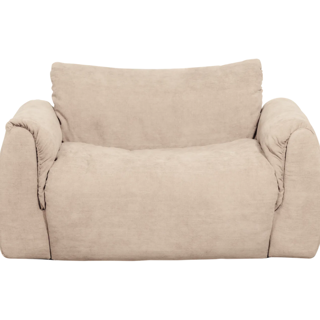 Baggy loveseat geweven chenille zand