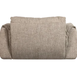 Baggy loveseat geweven stof bruin melange