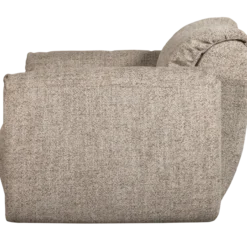 Baggy loveseat geweven stof bruin melange