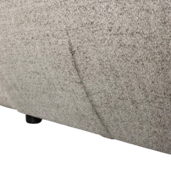 Baggy loveseat geweven stof naturel melange