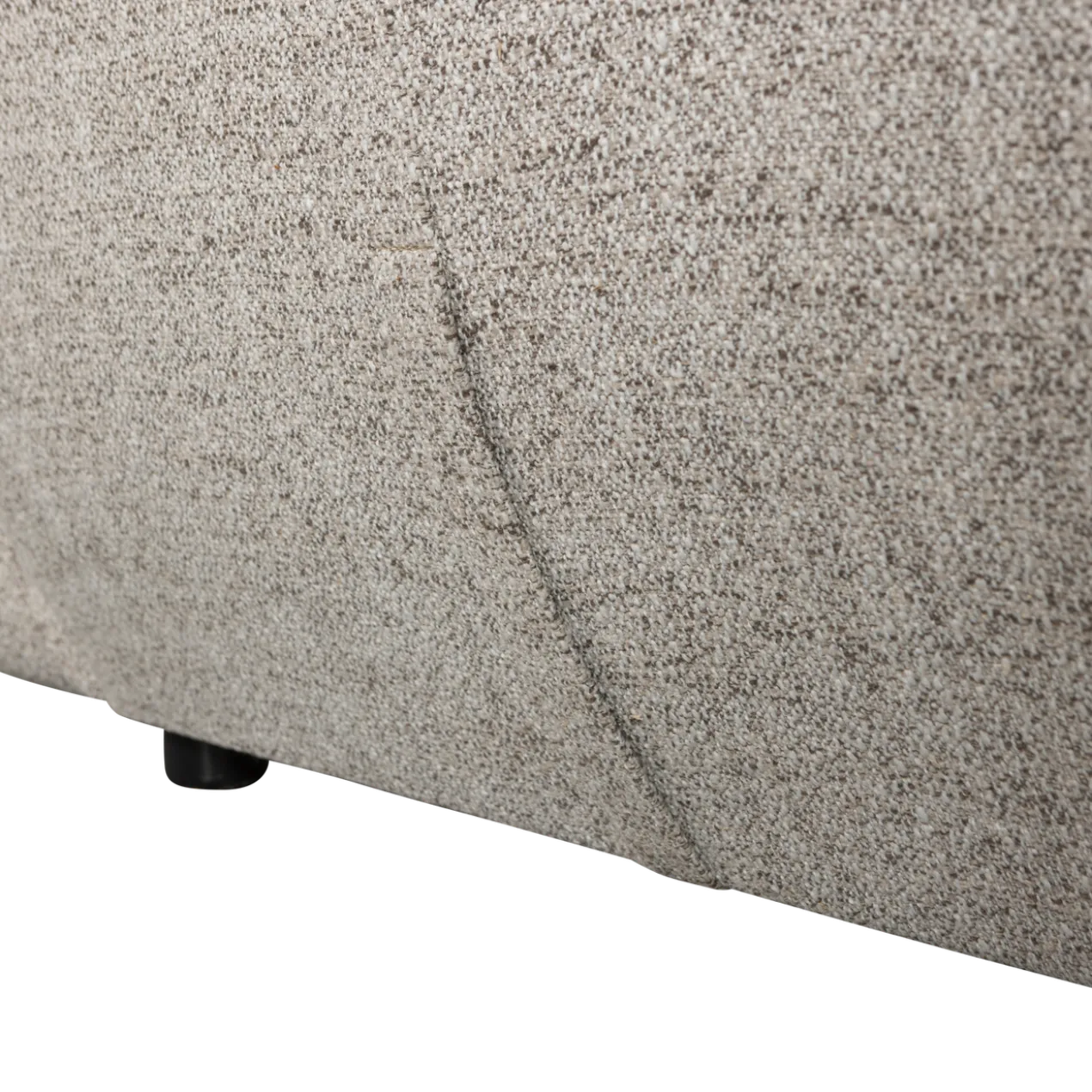 Baggy loveseat geweven stof naturel melange