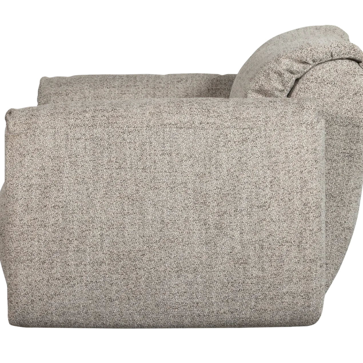 Baggy loveseat geweven stof naturel melange