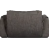 Baggy loveseat geweven stof warmgrijs melange