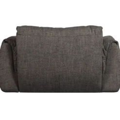 Baggy loveseat geweven stof warmgrijs melange