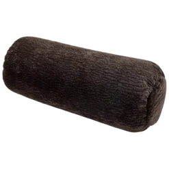 Baggy rolkussen 50xo23 cm 3d chenille donkerbruin