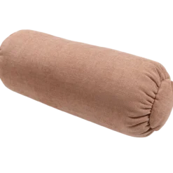 Baggy rolkussen 50xo23 cm geweven chenille oud roze