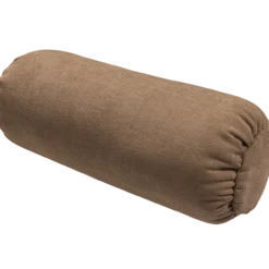 Baggy rolkussen 50xo23 cm geweven chenille bruin