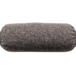 Baggy rolkussen 50xo23 cm geweven stof warmgrijs melange