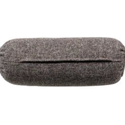 Baggy rolkussen 50xo23 cm geweven stof warmgrijs melange
