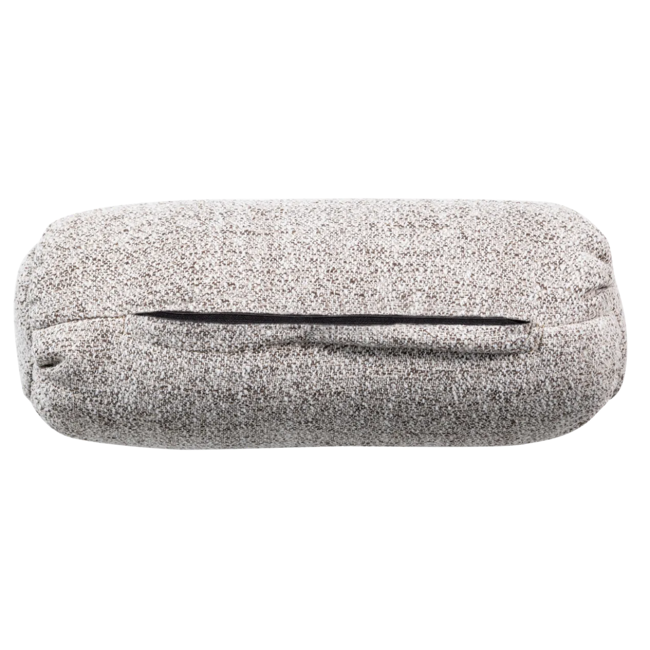 Baggy rolkussen 50xo23 cm geweven stof naturel melange