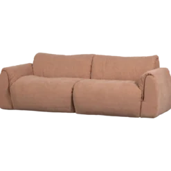 Baggy 2-zits bank geweven chenille oud roze