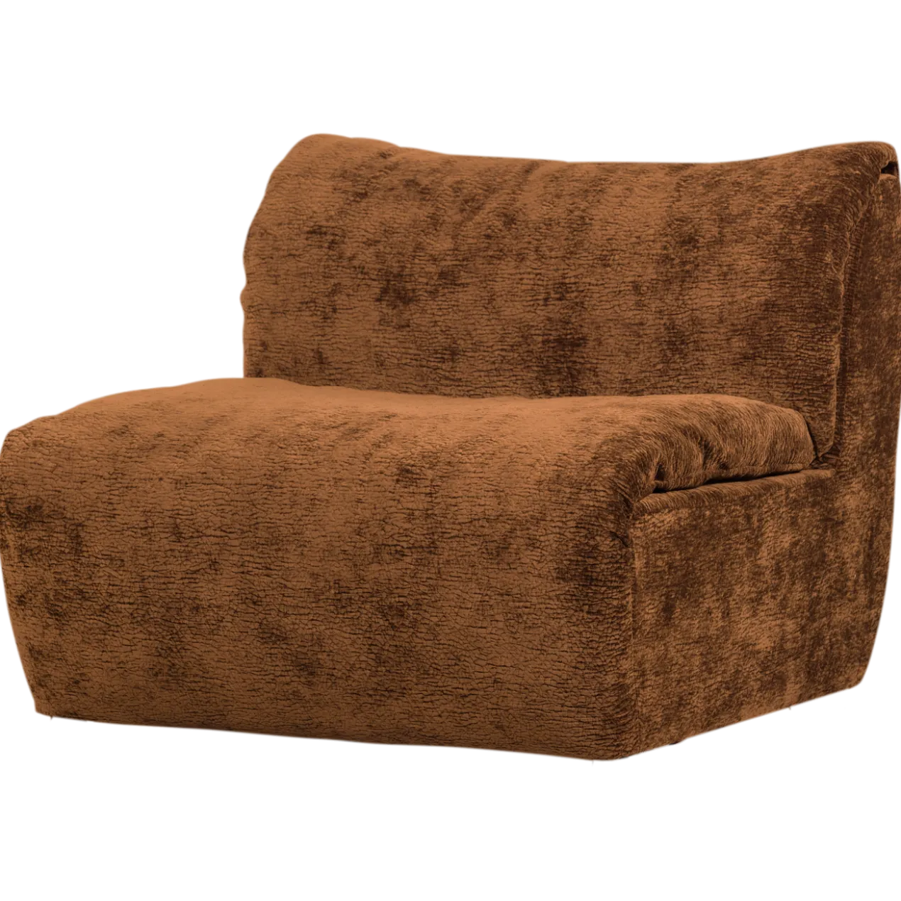 Baggy 1-zits element 3d chenille middenbruin