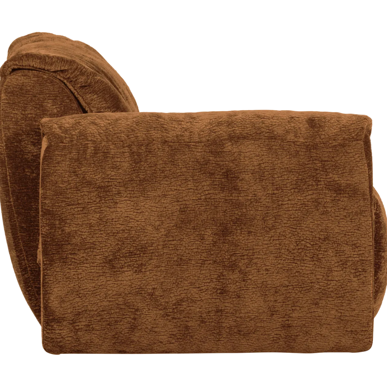 Baggy 1-zits element met arm links 3d chenille middenbruin