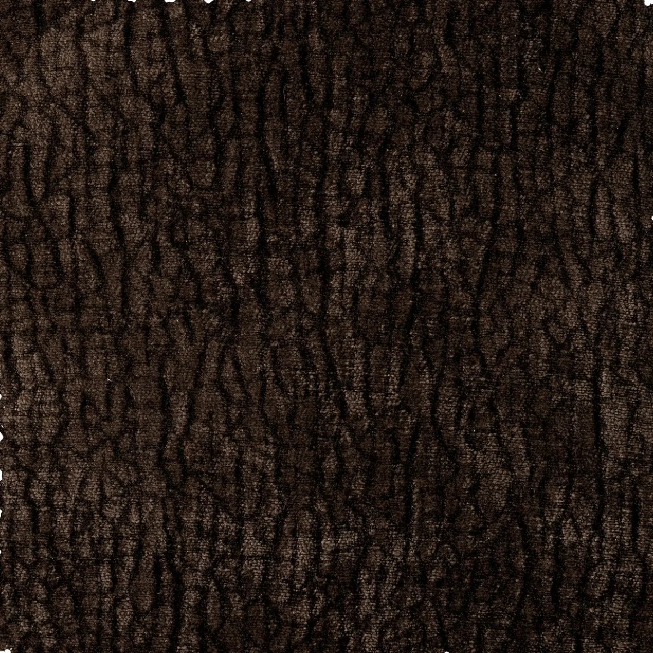 Baggy 1-zits element met arm links 3d chenille donkerbruin