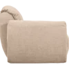 Baggy 1-zits element met arm links geweven chenille zand