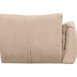 Baggy 1-zits element met arm links geweven chenille zand