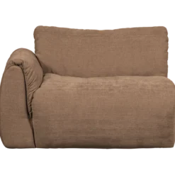 Baggy 1-zits element met arm links geweven chenille bruin
