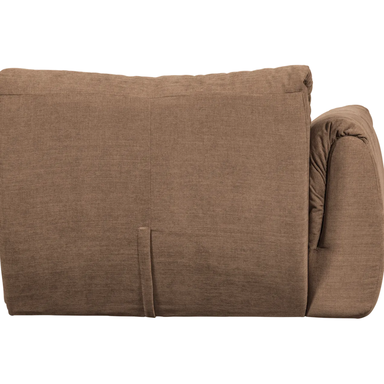 Baggy 1-zits element met arm links geweven chenille bruin