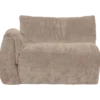 Baggy 1-zits element met arm links 3d chenille zand