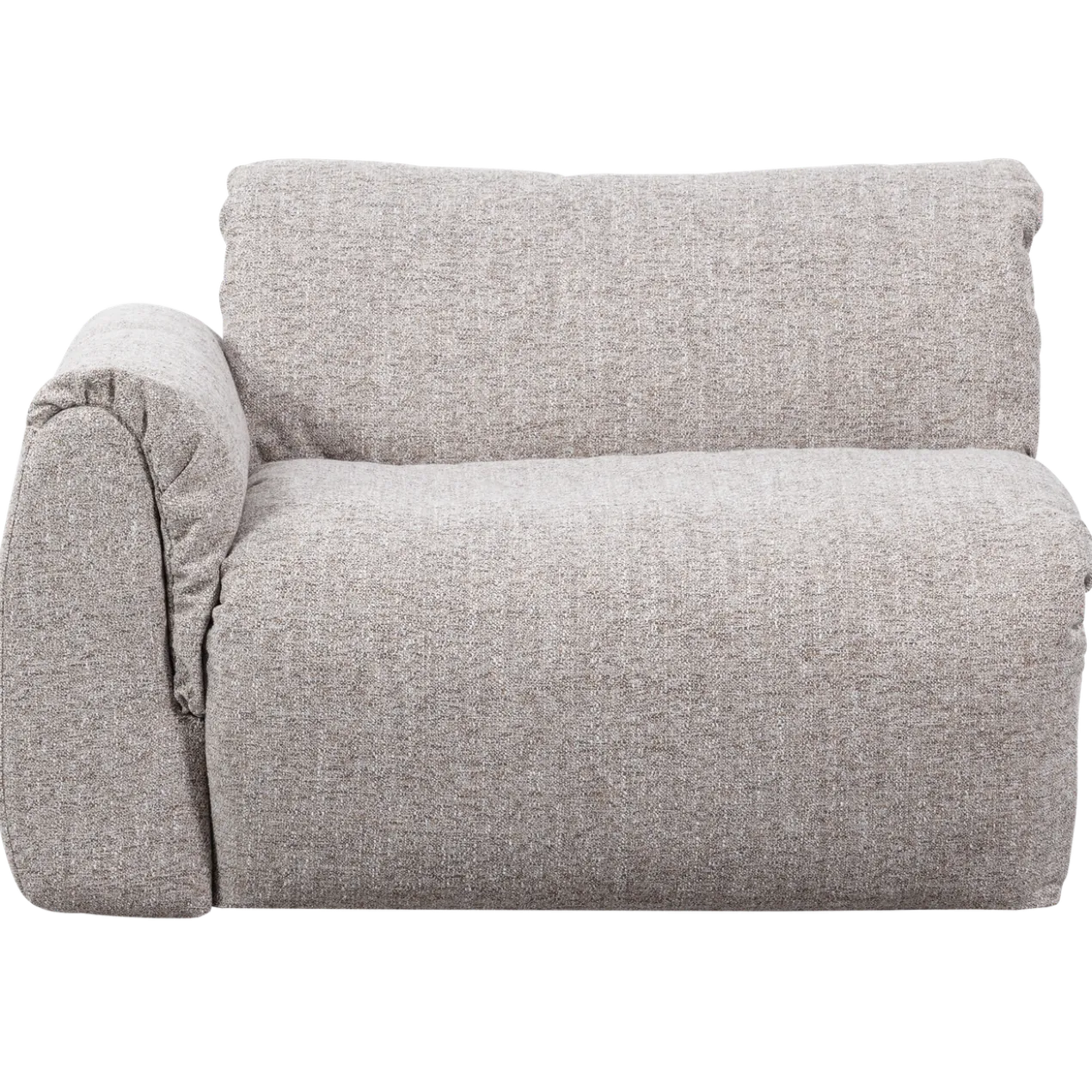 Baggy 1-zits element met arm links naturel melange