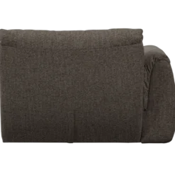 Baggy 1-zits element met arm links warmgrijs melange
