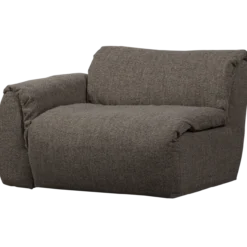 Baggy 1-zits element met arm links warmgrijs melange