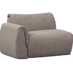 Baggy 1-zits element met arm links bruin melange