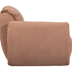 Baggy 1-zits element met arm links geweven chenille oudroze