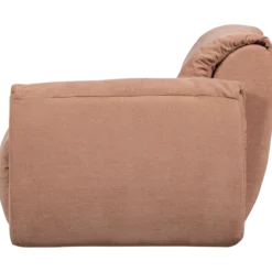 Baggy 1-zits element met arm rechts geweven chenille oudroze