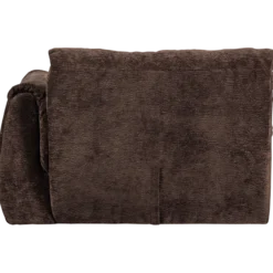 Baggy 1-zits element met arm rechts 3d chenille donkerbruin