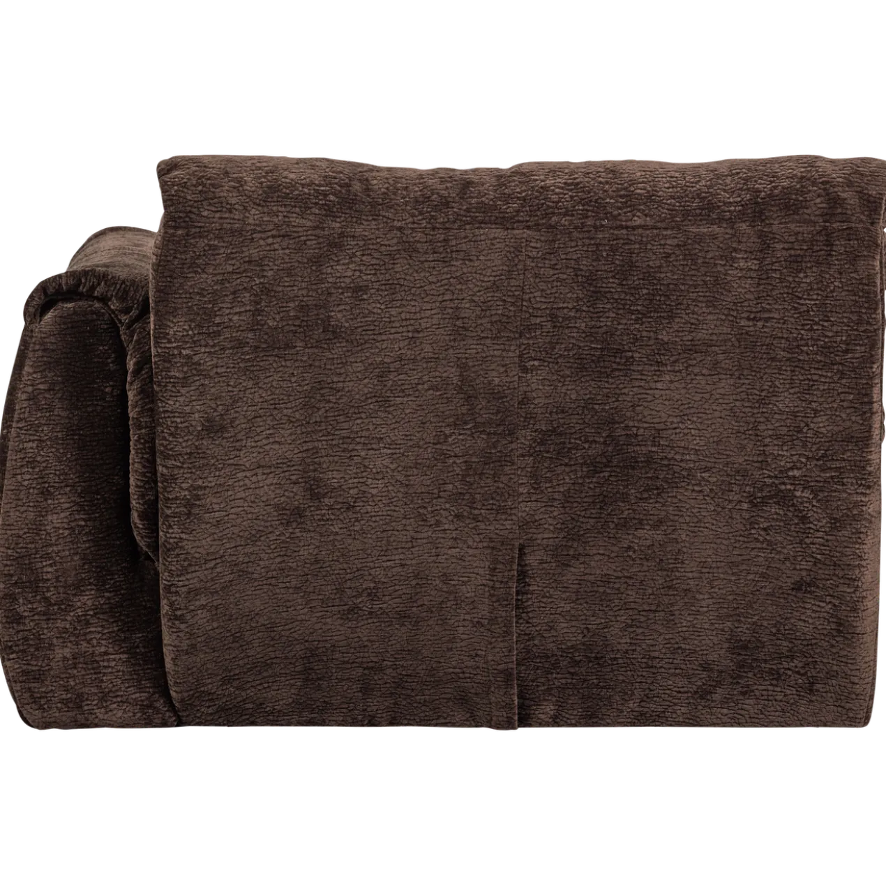 Baggy 1-zits element met arm rechts 3d chenille donkerbruin