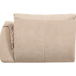 Baggy 1-zits element met arm rechts geweven chenille zand