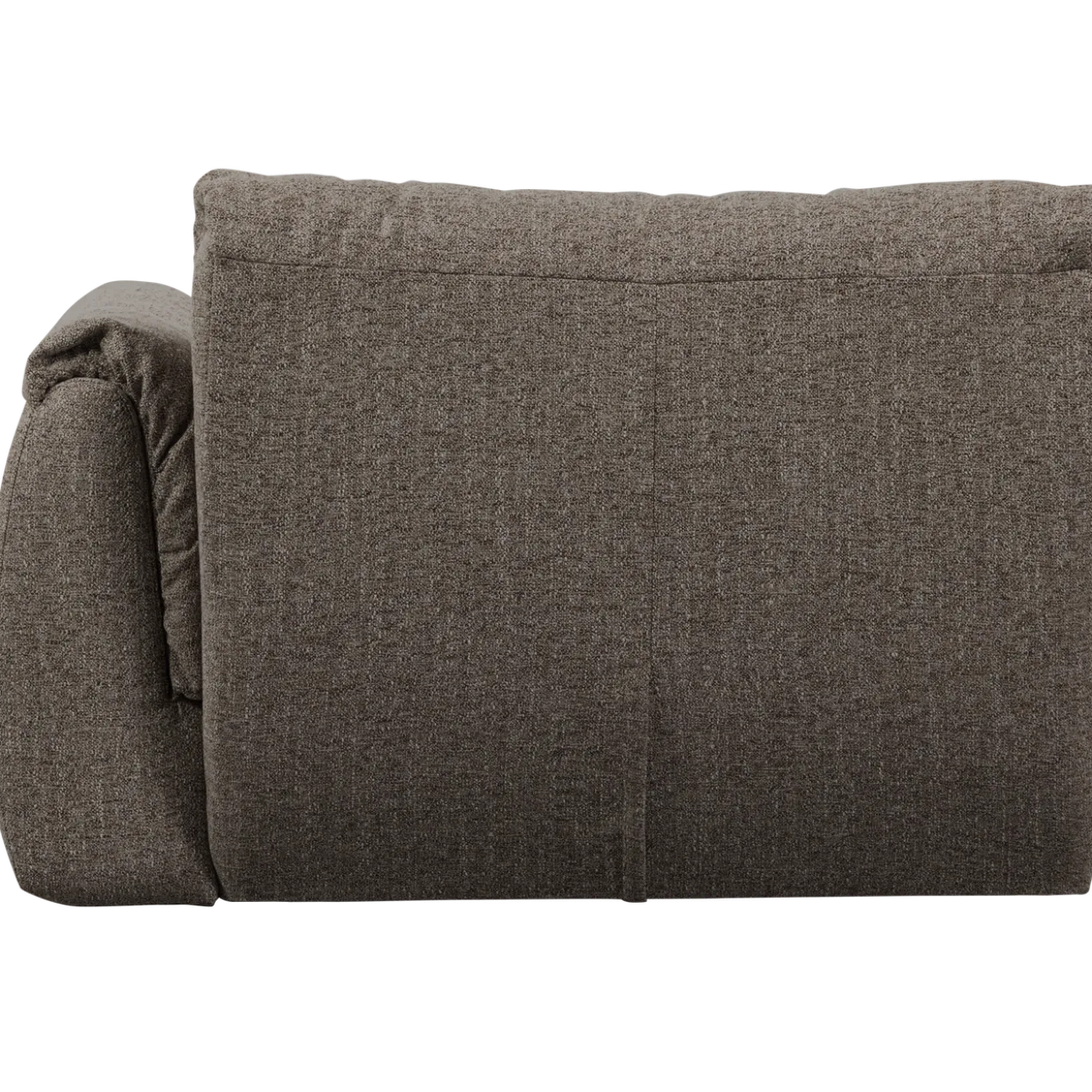 Baggy 1-zits element met arm rechts warmgrijs melange