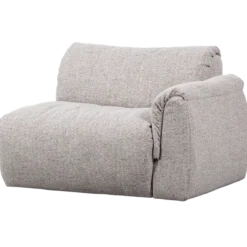 Baggy 1-zits element met arm rechts naturel melange