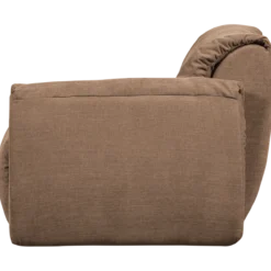 Baggy 1-zits element met arm rechts geweven chenille bruin