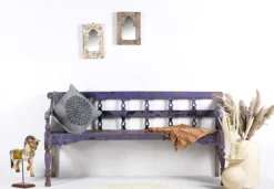 Bagnan - Shabby Chic Bank van Gerecycled Teakhout