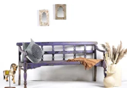 Bagnan - Shabby Chic Bank van Gerecycled Teakhout