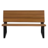 Banco tuinbank ayous hout/metaal naturel [fsc]