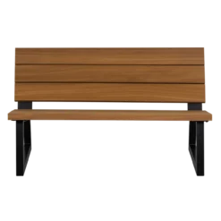 Banco tuinbank ayous hout/metaal naturel [fsc]