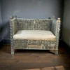 Bank gekleurd met matras uniek