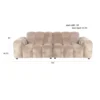 Bank Hackman 3-zits Velours beige