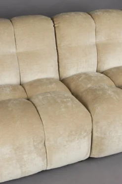 Bank Hackman 3-zits Velours beige