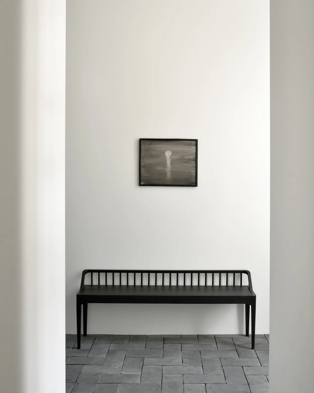 Bankje Spindle oak black