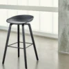 Barkruk AAS32 H75 zwart onderstel black