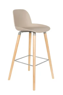 Barkruk Albert Kuip (zithoogte 75 cm) Taupe