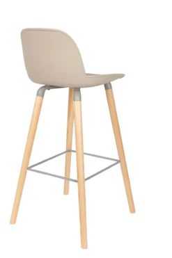 Barkruk Albert Kuip (zithoogte 75 cm) Taupe