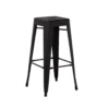 Barkruk 65 cm hoog - Mat zwart