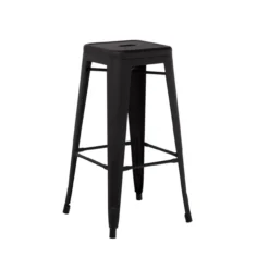 Barkruk 65 cm hoog - Mat zwart