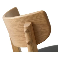 Barkruk Jack hout met kunstleer - 67 cm Naturel