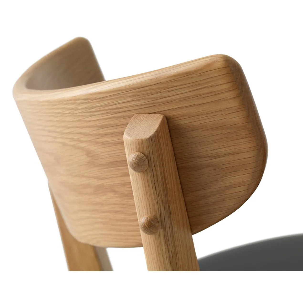 Barkruk Jack hout met kunstleer - 67 cm Naturel